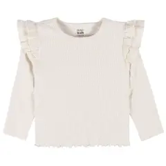 Gerber Toddler Girls' Double Ruffle Tops - Floral, 2-Pack