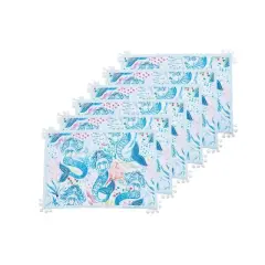 C&F Home Mermaid Garden Placemats Set of 6, 13" x 19"