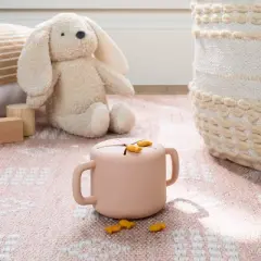 Silicone Snack Cup & Lid - Pink - Cloud Island&trade;