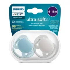 Avent Philips Ultra Soft Pacifier 6-18 Months - Misty Dawn/Silk Beige - 4pk