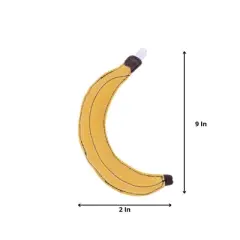 American Pet Supplies 9-Inch Vegan Leather Banana Dog Toy