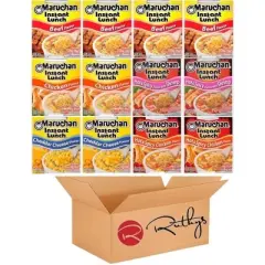 Maruchan Ramen Noodle Cup Soup Instant Variety 12 Count - Assorted Flavors Mix 6