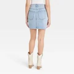 Women's High-Rise Denim Mini Skirt - Universal Thread&trade; Light Wash