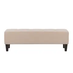 Rosewell Button Tufted Fabric Accent Bench - CorLiving
