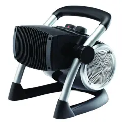 Lasko Pro Portable Electric 1500W Ceramic Utility Room Space Heater with Adjustable Thermostat, Overheat Protection, and Cool Touch Housing (2 Pack)