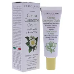 L'Erbolario Eye Contour Cream with Camellia and Grape Seed - Eye Cream Anti Aging - 0.5 oz