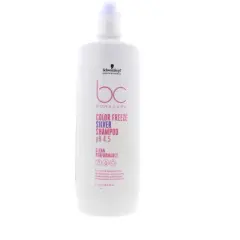 Schwarzkopf Bonacure Color Freeze Silver Shampoo pH 4.5 Clean Performance, 33.3 oz