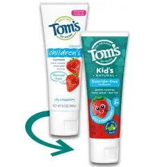 Tom's of Maine Silly Strawberry Kids' Fluoride-Free Toothpaste - 5.1oz
