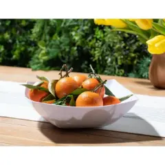 Posh Setting Square Fancy White Serving Bowl - 64 oz. - 4 Pack