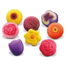 Yellow Door Sensory Play Stones &ndash; Flowers, Set of 8