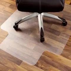 Polycarbonate Chair Mat for Hard Floors Lipped Clear - Floortex