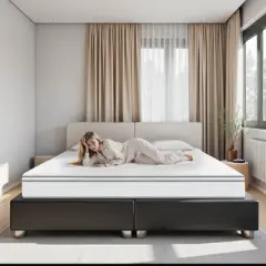 12 Inch Hybrid Full Size Mattress - Gel Memory Foam, Pocket Coils, Breathable, Durable, Mattress in a Box