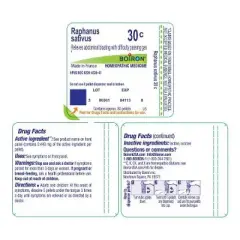 Raphanus Sativus 30C by Boiron Homeopathic Single Medicine For Digestive  -  80 Pellet