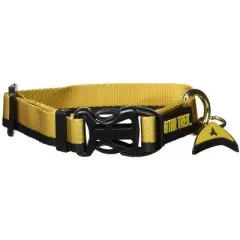 Crowded Coop Star Trek Starfleet Gold Uniform Dog Collar