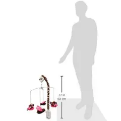 Bacati - Lady Bugs pink/chocolate Musical Mobile