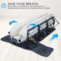Ivation Air Mattress with Built In Pump, EZ-Bed with Legs