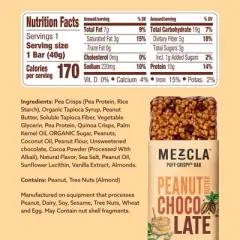 Mezcla Plant Based Peanut Butter Chocolate Protein Bars - 10g Protein - 5.6oz/4ct