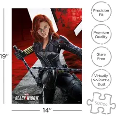 Aquarius Puzzles Marvel Black Widow Movie 500 Piece Jigsaw Puzzle
