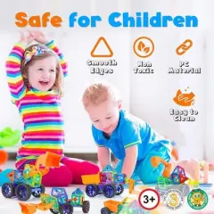 Hurtle 2pc Magnetic Blocks Wheels Set - Compatible with Magnetic Tiles - HURWHEL2