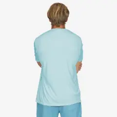 Vapor Apparel Men's UPF 50+ UV Sun Protection Solar Short Sleeve T-Shirt - Arctic Blue, Medium