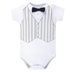 Hudson Baby Infant Boy Cotton Bodysuit and Pant Set, Ladies I Have Arrived