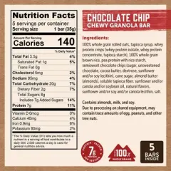 Kodiak Chocolate Chip Chewy Granola Bars - 6.17oz/5ct