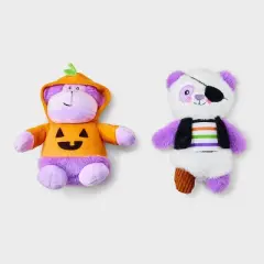 Gorilla and Panda Dog Plush Toy Set - 2pk - Boots & Barkley&trade;