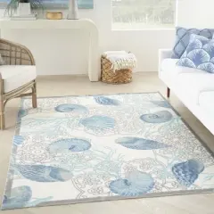 Waverly Seashell Indoor/outdoor Area Rug