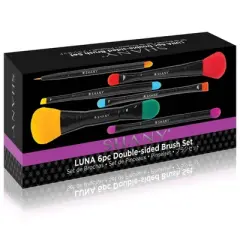 SHANY LUNA 6 PC Double Sided Travel Brush Set  - 6 pieces