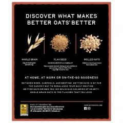 Better Oats 100 Calories Maple & Brown Sugar Whole Grain Instant Oatmeal with Flax - 10ct