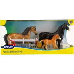 Breyer Animal Creations Breyer Freedom Series 1:12 Scale Model Horse Set | Spanish Mustang Family