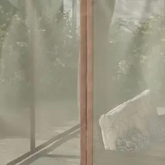 Resenkos Outdoor Garden Gazebo, Sunshade Gazebo Canopy,12' x 19' Pergola with Adjustable Louvered, Outdoor Pergola with Curtains and Netting, Natural