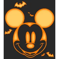 Women's Mickey & Friends Halloween Pumpkin Face T-Shirt