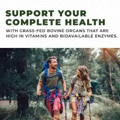 Beef Organ Complex Capsules, 7 Beef Organs Liver, Heart, Pancreas, Kidney, Lung, Spleen, Bone Marrow for Overall Health, Left Coast Performance, 180ct