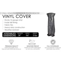 Fire Sense Outdoor Full Length Patio Heater Vinyl Cover