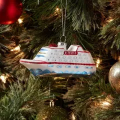 Glass Cruise Ship Christmas Tree Ornament - Wondershop&trade;