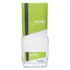 Deflecto DocuHolder for Countertop or Wall Mount Use 4-3/8w x 4-1/8d x 7-3/4h Clear 78601