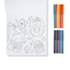 Kids' Coloring Book with Markers Autumn - Bullseye's Playground&trade;
