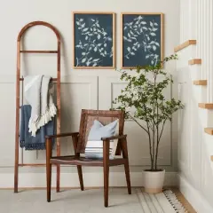 (Set of 2) 18"x24" Honeysuckle Print Framed Wall Art - Hearth & Hand&trade; with Magnolia