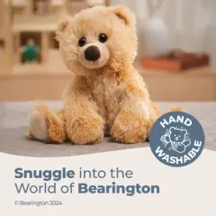 Bearington Lil Kipper Plush Teddy Bear: Classic Hand-Sewn 11.5" Light Brown Stuffed Bear