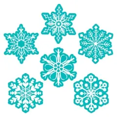 Creative Teaching Press&reg; Snowflakes 6" Designer Cut-Outs, 36 Per Pack, 2 Packs