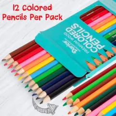Darice Colored Pencils Bulk, 24 Packs,  Pre-Sharpened Kid Coloring Book Pencils Set
