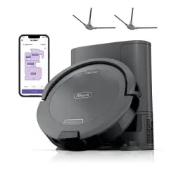 Shark Navigator Robot Vacuum and Self-Empty Base with Bagless, 60-Day Capacity and SmartPath Navigation RV2120AE