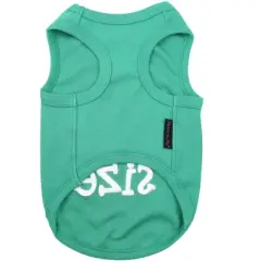 Parisian Pet Embroidered 'Elf Size Shirt' - Holiday Pet Apparel & Christmas Dog Clothes, Green