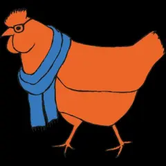 Junior's Design By Humans The Hipster Chicken By TabithaDesigns T-Shirt