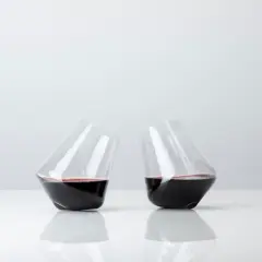Viski Rolling Crystal Whiskey Tumblers Set of 2