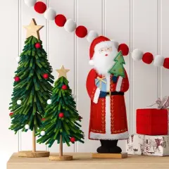 13" Christmas Fabric Santa Figural Decor - Wondershop&trade;