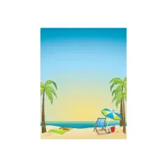 Great Papers! By The Beach Letterhead Multicolor 80/Pack (2013175)