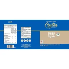 Cortas - Premium Lebanese Tahini, All Natural Sesame Paste 2 LB