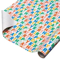 Happy Birthday Shadow Roll Gift Wrap - Spritz&trade;